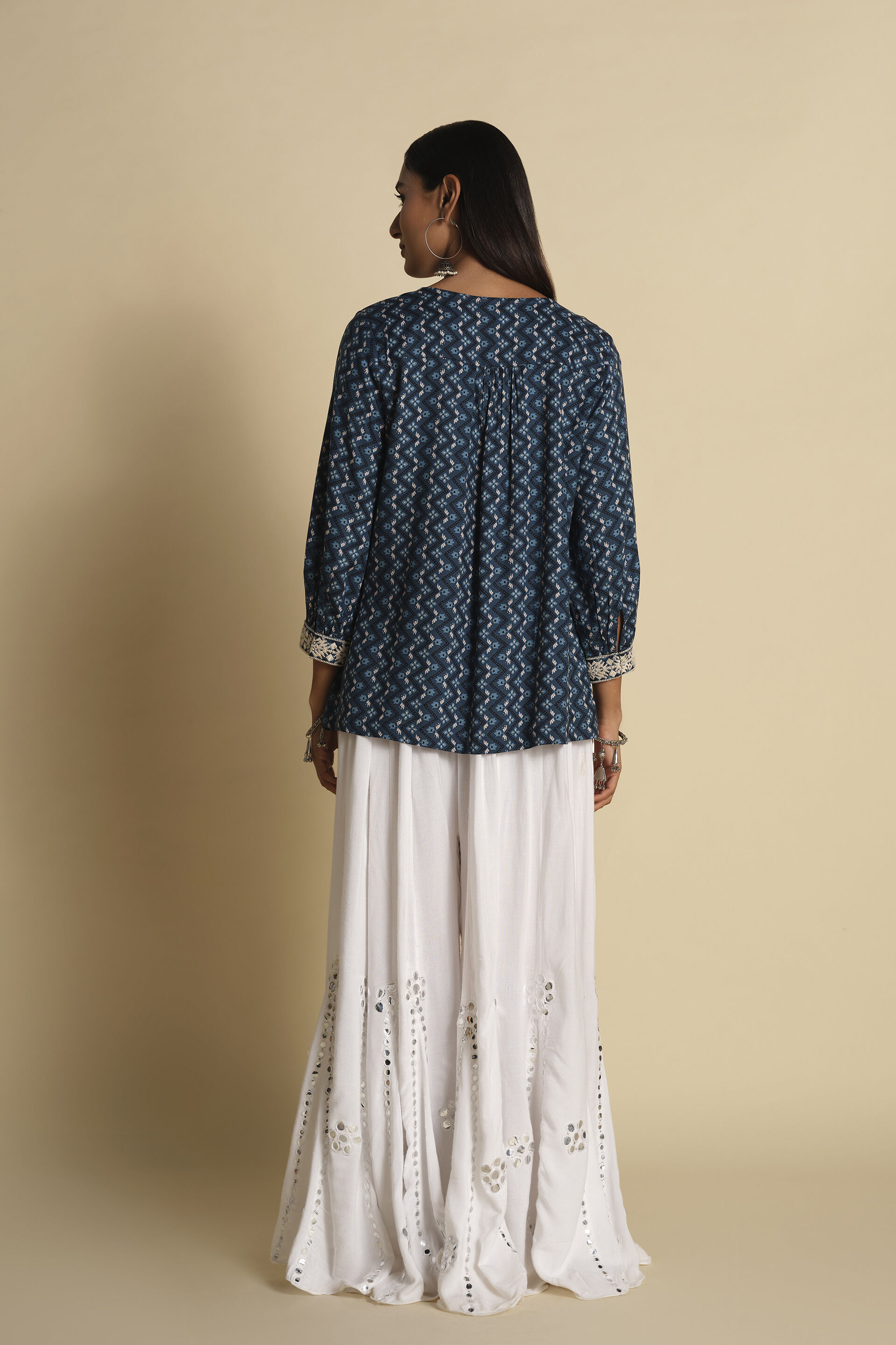 Jheel Top, Indigo, image 5